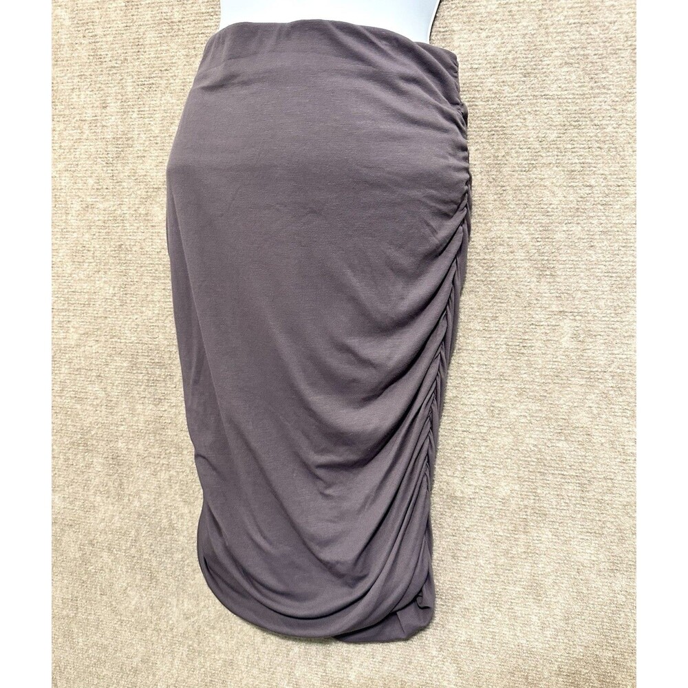 OGL Gray Ruched Mini Skirt - Picture 3 of 7